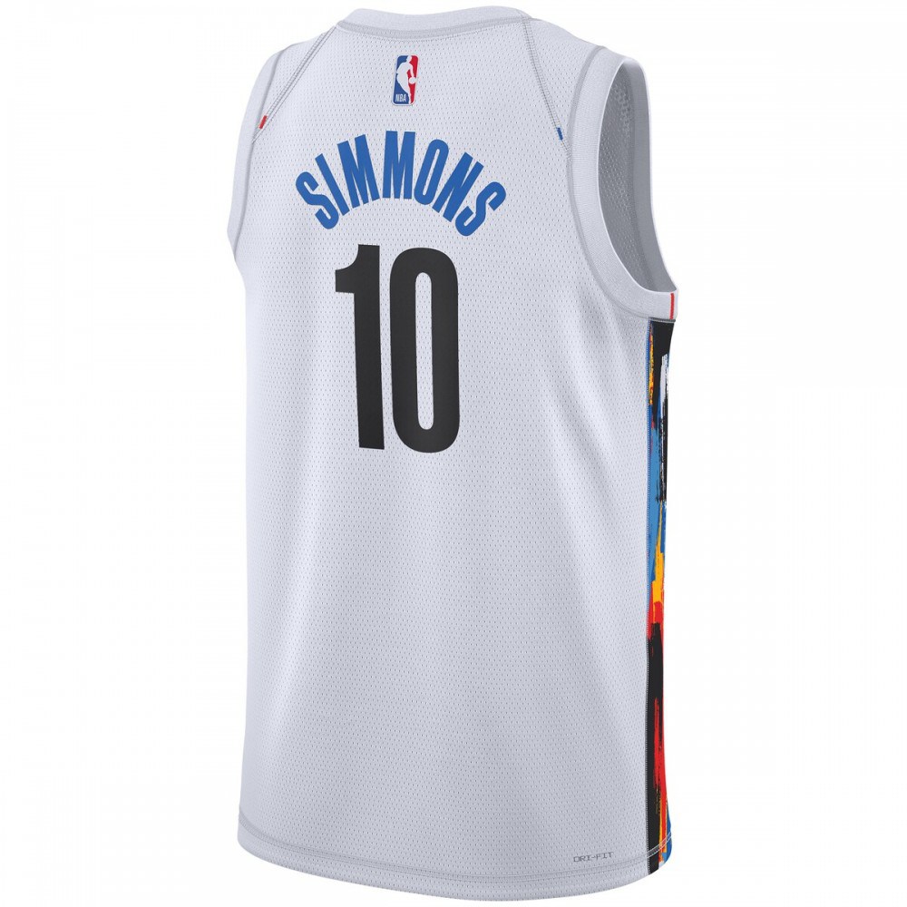 Ben Simmons Brooklyn Nets Unisex 2022/23 Swingman Jersey - City Edition - White-Pro Kit Vault | Brand New 26/27 Sports Jerseys